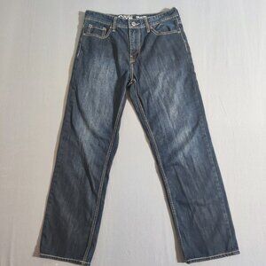 Warehouse One relaxed straight leg jeans men's size 30X30 dark ink blue
